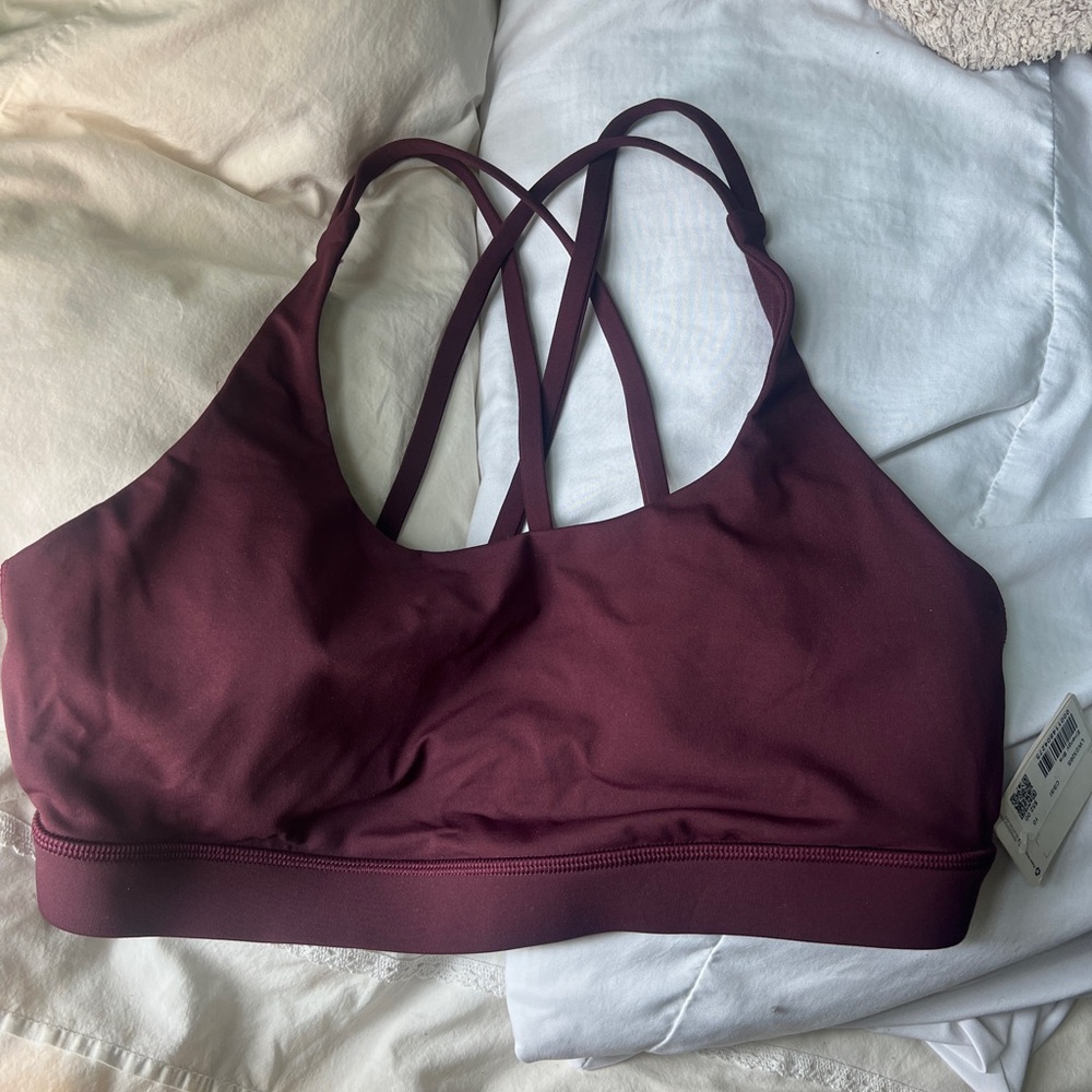 Lululemon Athletica Dark Red Sports Bra
